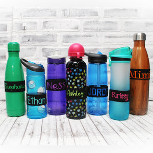 
                  
                    Load image into Gallery viewer, Set of Two Personalized CupBandz Waterbottle Labels
                  
                