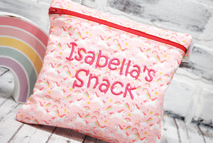 
                  
                    Load image into Gallery viewer, Tiny Unicorn Personalized Reusable Food Bag
                  
                