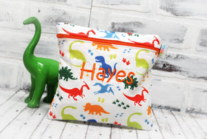 
                  
                    Load image into Gallery viewer, Little Dinos Personalized Reusable Food Bag
                  
                