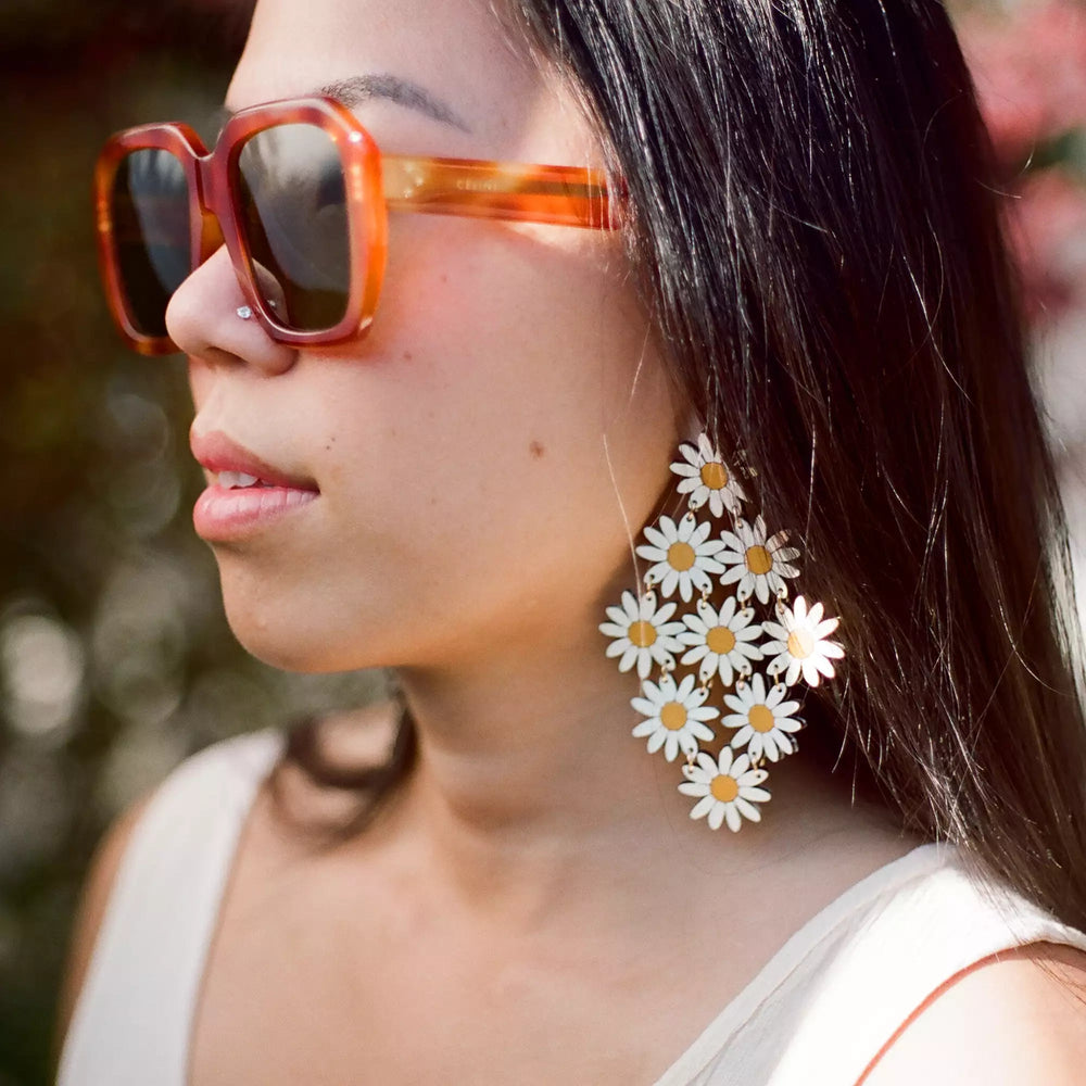 
                  
                    Load image into Gallery viewer, Daisy Chain Statement Earrings
                  
                