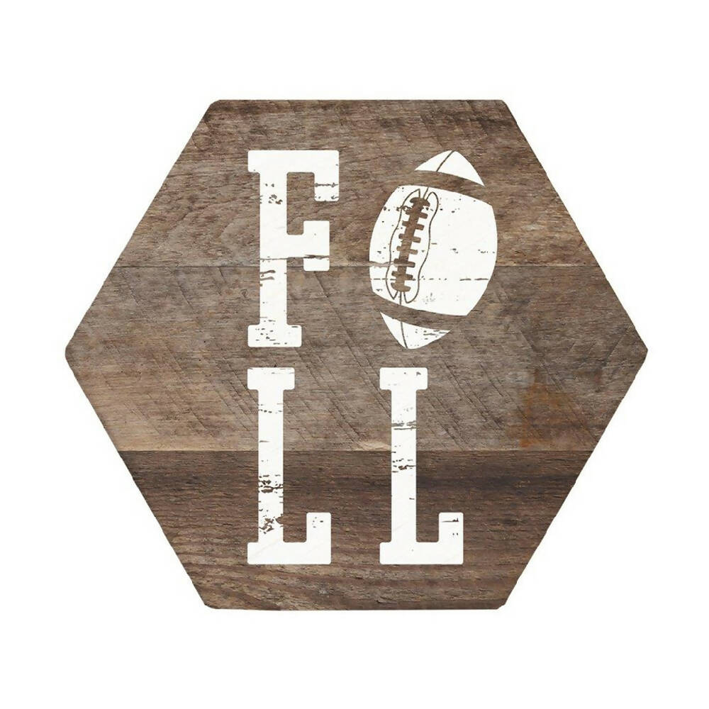 Fall Football - Honeycomb Coaster