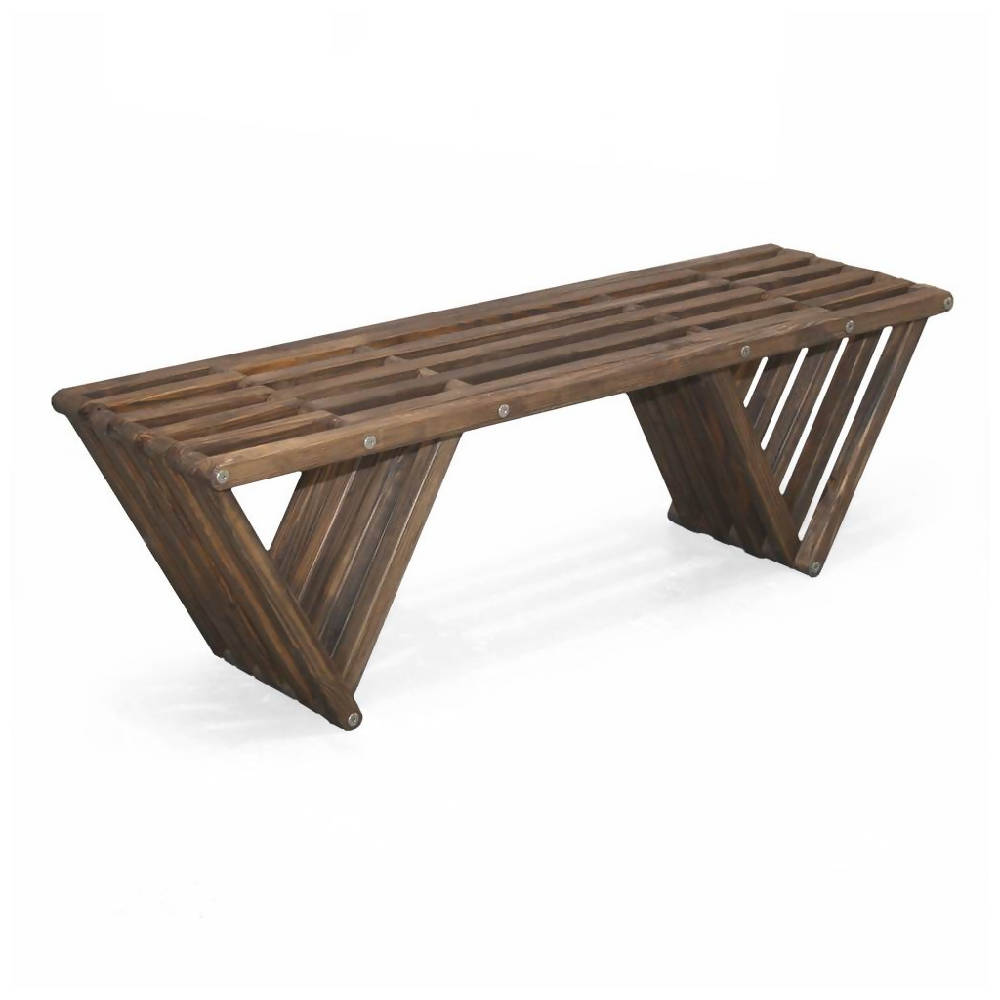 
                  
                    Load image into Gallery viewer, Backless Wood Bench X60 L 54 x W 15 x H 17 inches
                  
                