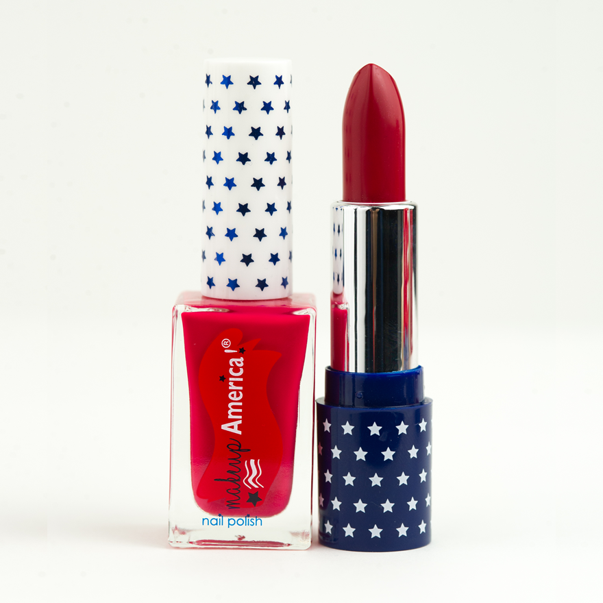 
                  
                    Load image into Gallery viewer, Sister Set: &amp;quot;Independence Red Cream&amp;quot; (Red Creme Lipstick + Nail Polish)
                  
                