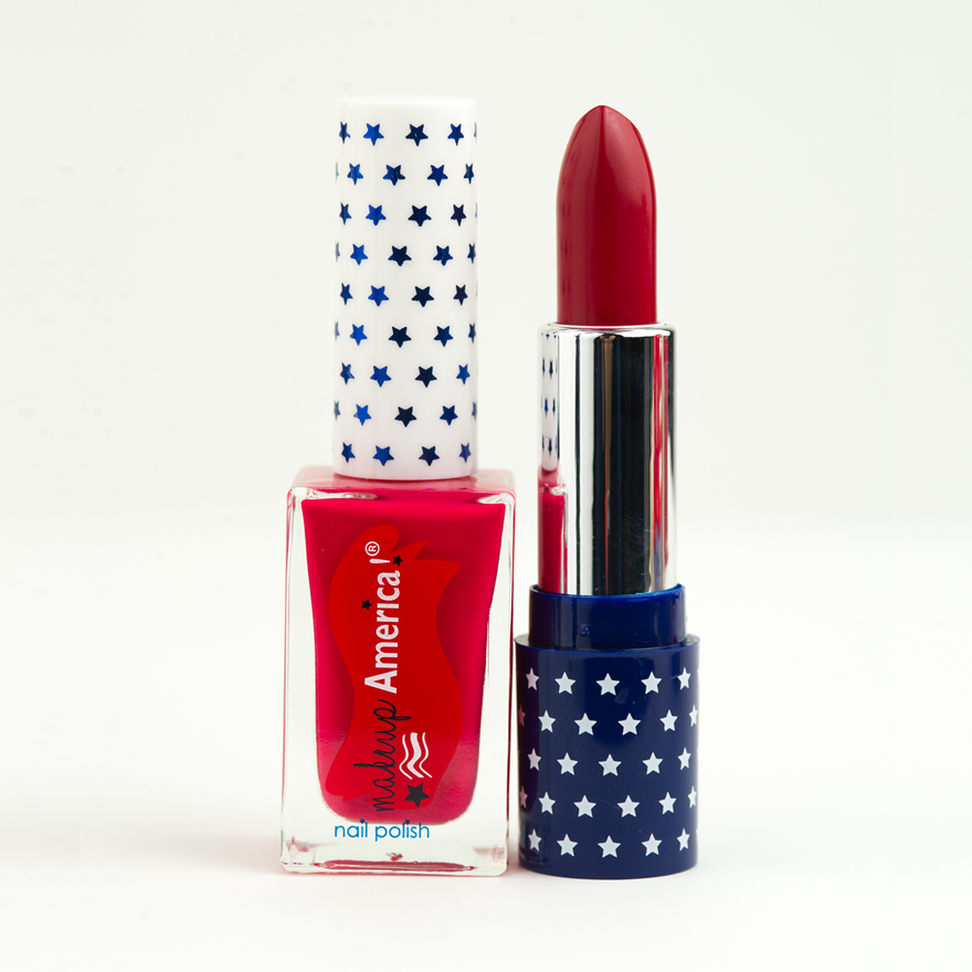 
                  
                    Load image into Gallery viewer, Sister Set: &amp;quot;Independence Red Matte  (Red Matte Lipstick + Red Nail Polish)
                  
                