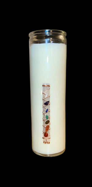 
                  
                    Load image into Gallery viewer, Pecan Pie Scent 7 Day Chakra Prayer Candle
                  
                
