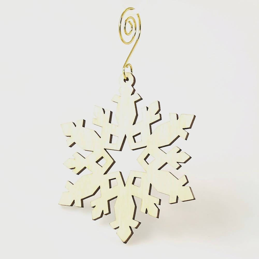 Star Snowflake Ornament - 2 Pack