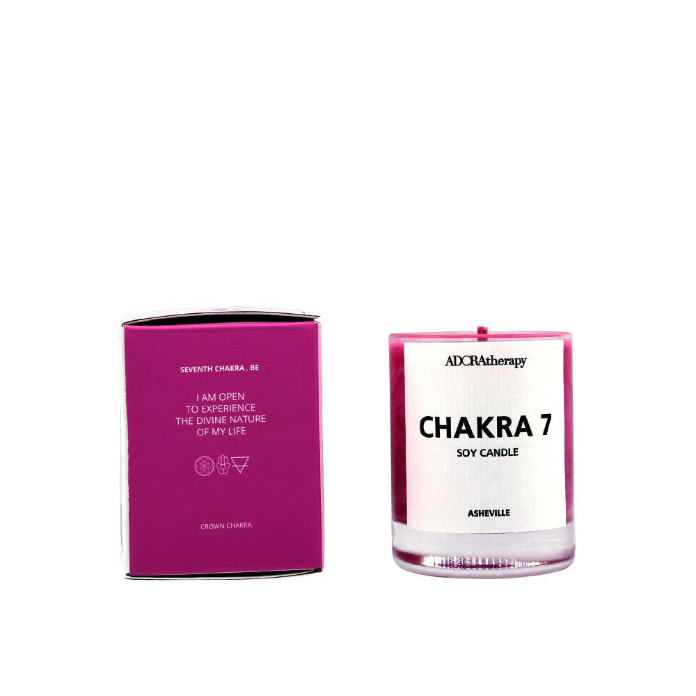 
                  
                    Load image into Gallery viewer, Adoratherapy Crown Chakra Meditation Candle
                  
                