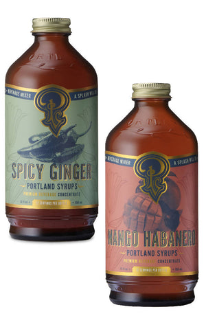 
                  
                    Load image into Gallery viewer, Spicy Ginger and Mango Habanero Syrup SET/2
                  
                