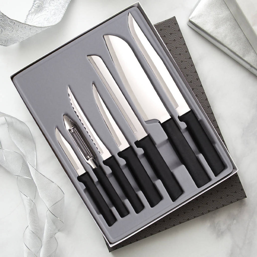 Starter Knife Gift Set - 7 Pack Black