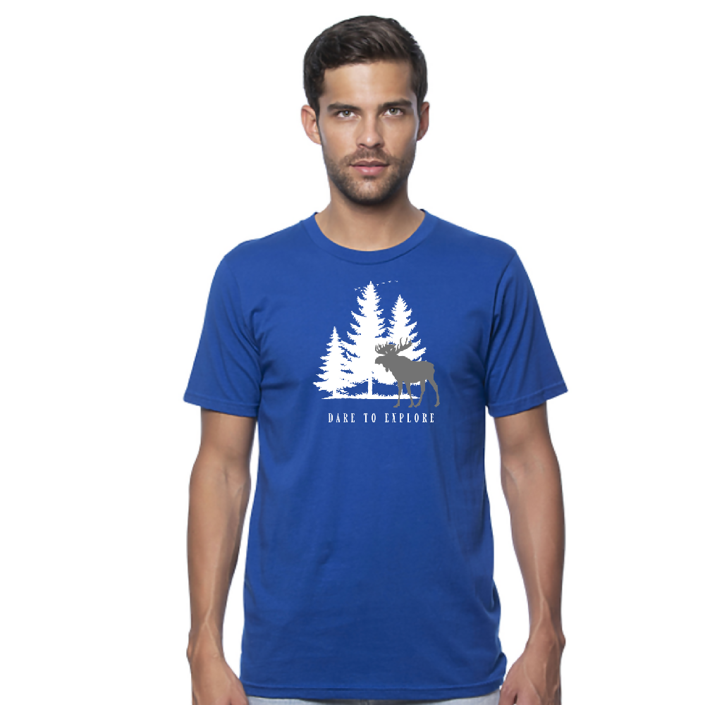 
                  
                    Load image into Gallery viewer, Dare to Explore Men&amp;#39;s Tee ROYAL BLUE
                  
                