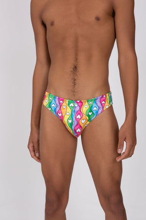 
                  
                    Load image into Gallery viewer, Rainbow Stripe 2022 Swim Brief
                  
                