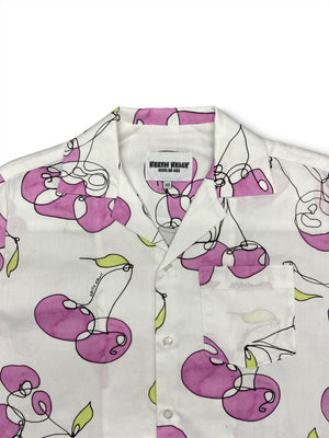 
                  
                    Load image into Gallery viewer, Pink Cherries Camp Collar Shirt
                  
                