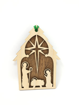 
                  
                    Load image into Gallery viewer, Nativity with wood backing
                  
                