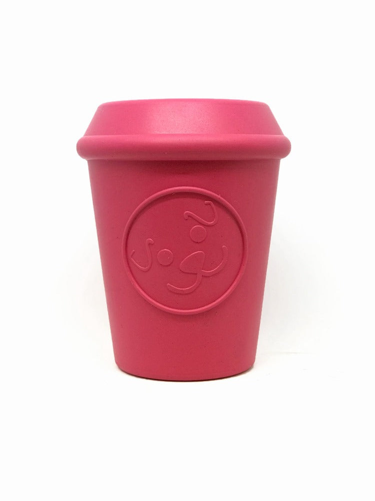 
                  
                    Load image into Gallery viewer, Coffee Cup Durable Rubber Chew Toy and Treat Dispenser
                  
                