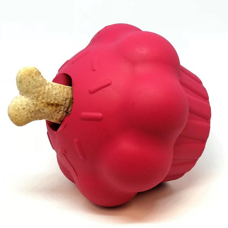 
                  
                    Load image into Gallery viewer, Cupcake Durable Rubber Chew Toy &amp;amp; Treat Dispenser
                  
                
