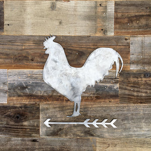 
                  
                    Load image into Gallery viewer, Rustic Home, Rooster and Arrow Sign, Farmhouse, Metal Words, Kitchen Wall Decor, Home Decor, Farmhouse Sign
                  
                