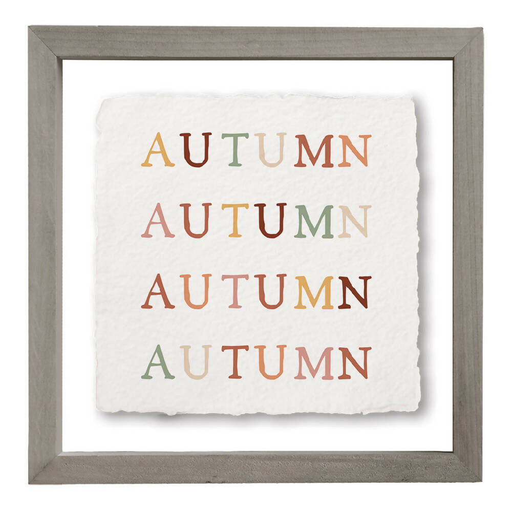 Autumn Repeated - Floating Art Square