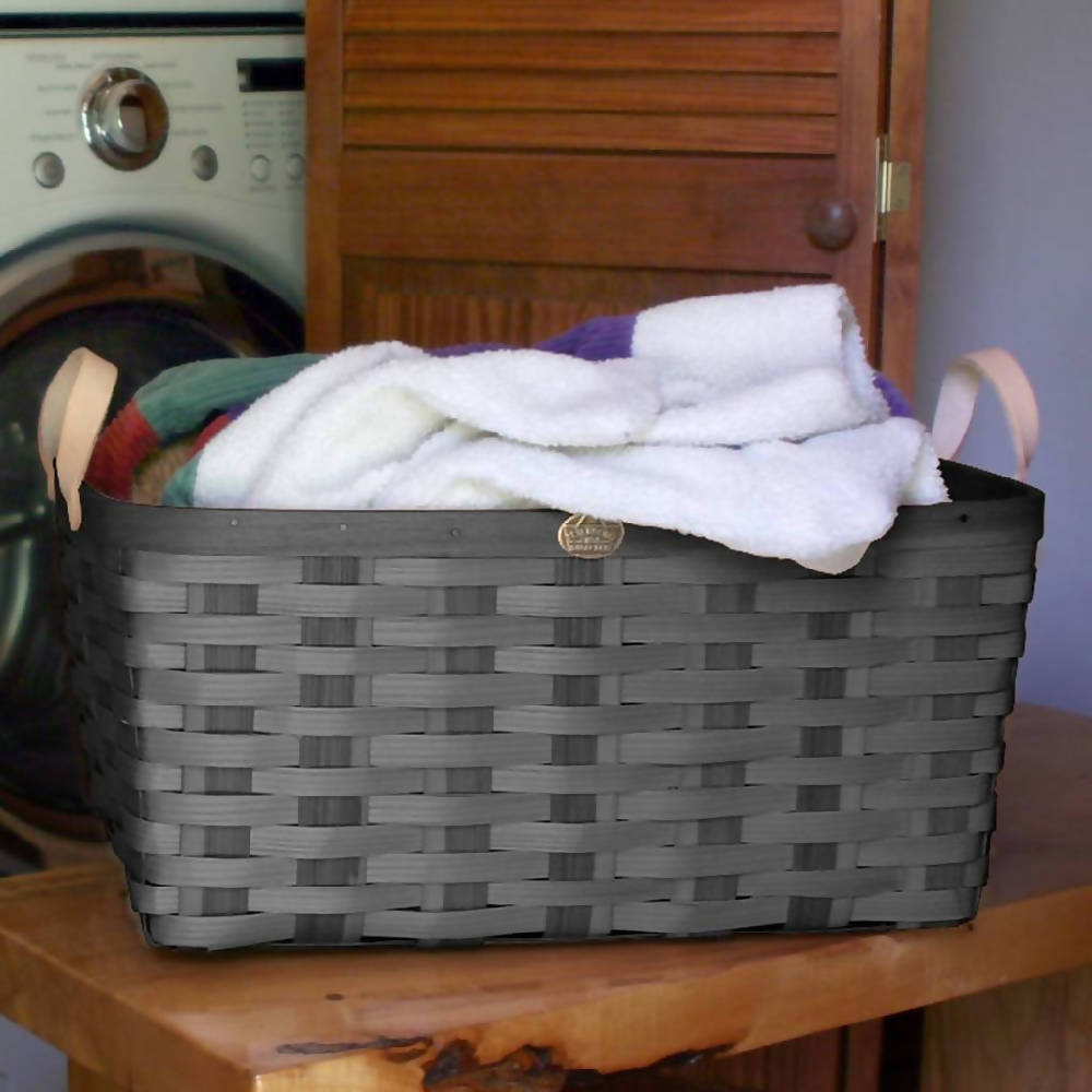 
                  
                    Load image into Gallery viewer, American Made Appalachian Ash Laundry Basket
                  
                