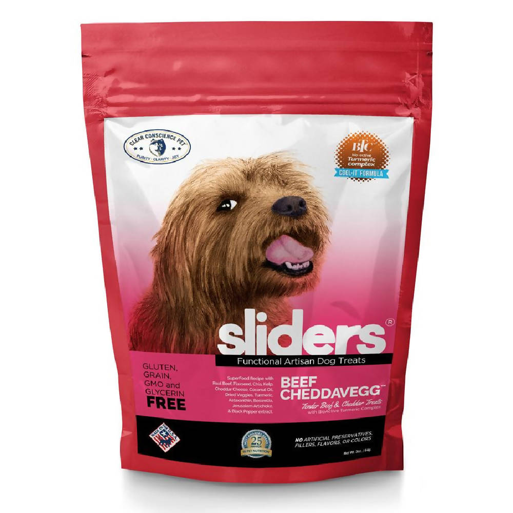 Sliders® Beef Cheddavegg™ Functional Artisan Dog Treats