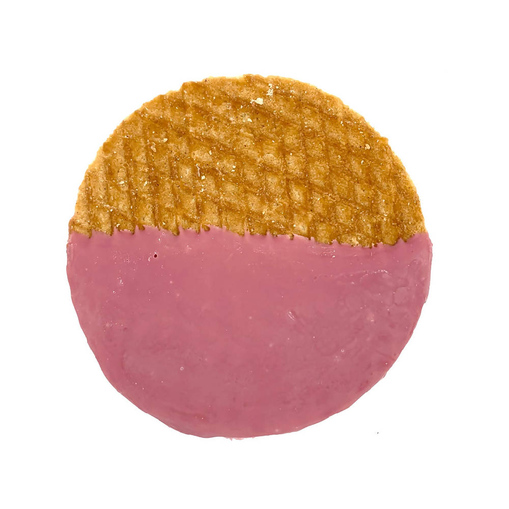 
                  
                    Load image into Gallery viewer, 12 Ruby Chocolate Dipped Stroopwafels Cookie
                  
                