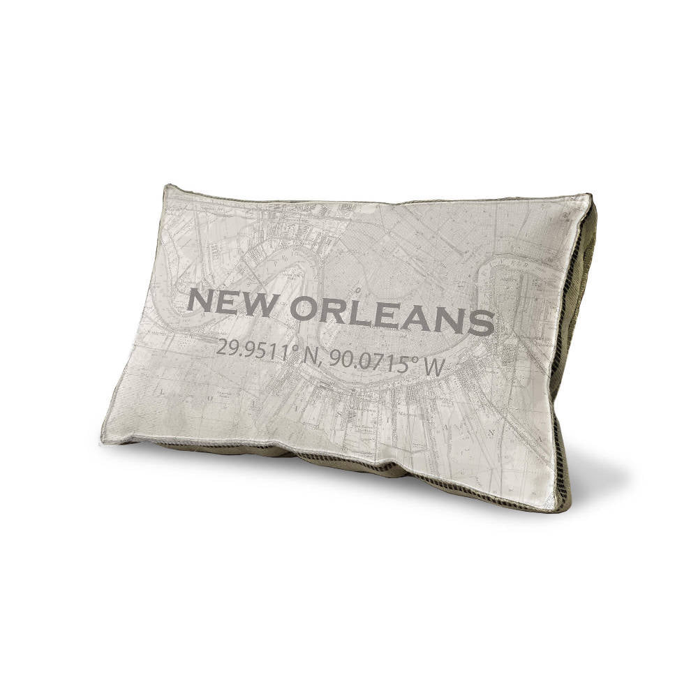 New Orleans GPS Pillow
