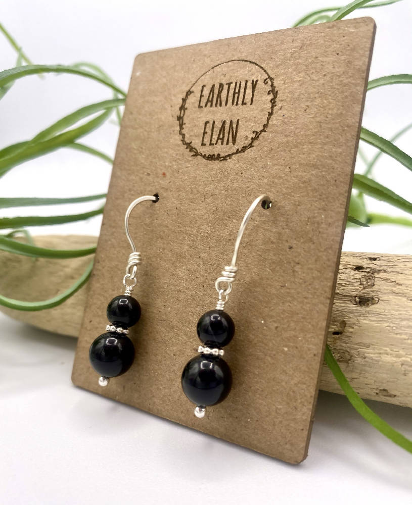 
                  
                    Load image into Gallery viewer, Onyx Classic Earrings
                  
                