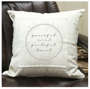 
                  
                    Load image into Gallery viewer, Peaceful Mind, Grateful Heart Pillow
                  
                