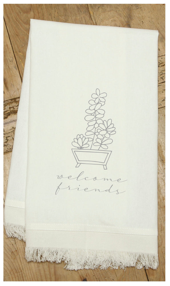 Welcome friends / Natural Kitchen Towel