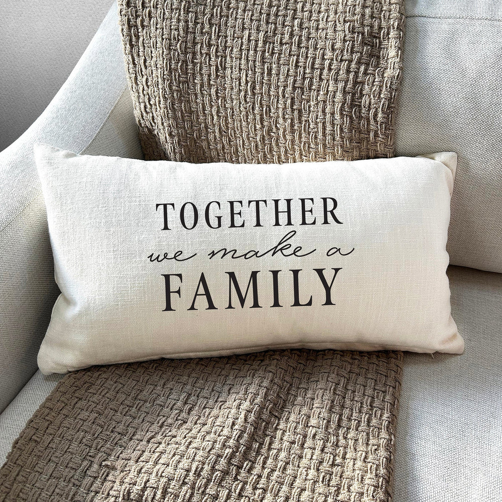 Together we make a family / Lumbar Pillow Cover