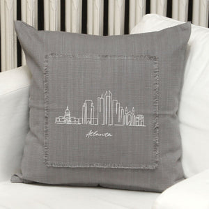 
                  
                    Load image into Gallery viewer, Custom Cityscape / Natural or Grey Pillow Cover
                  
                