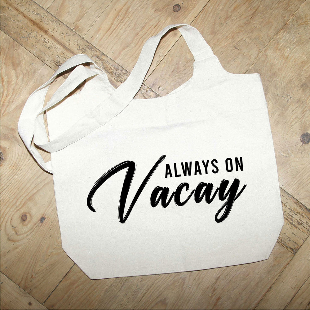Always on Vacay MS / Natural Tote Bag