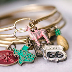 
                  
                    Load image into Gallery viewer, Choose Your State Charm Bracelet - All 50 States
                  
                