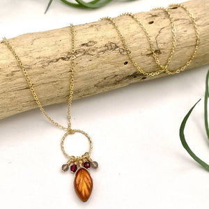 
                  
                    Load image into Gallery viewer, Gold Harvest Leaf Necklace
                  
                