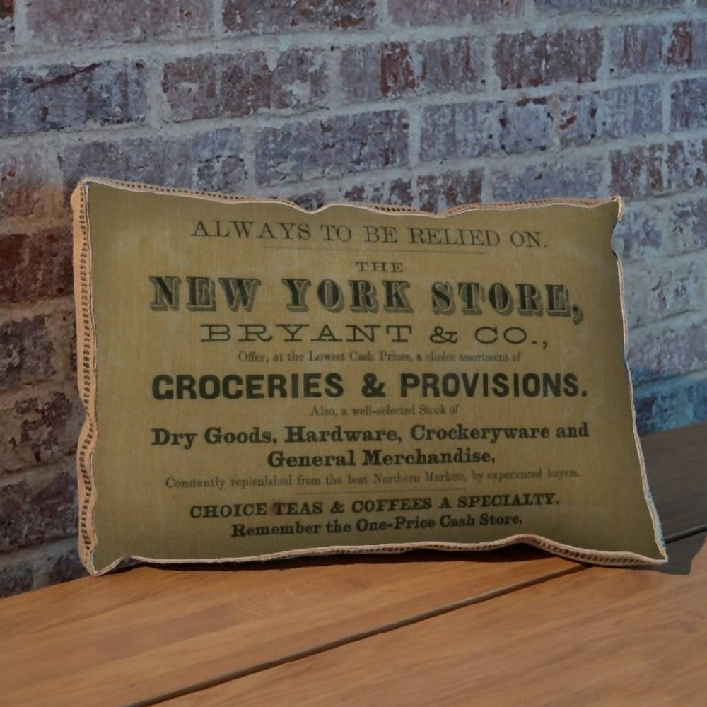 Groceries and Provisions Pillow