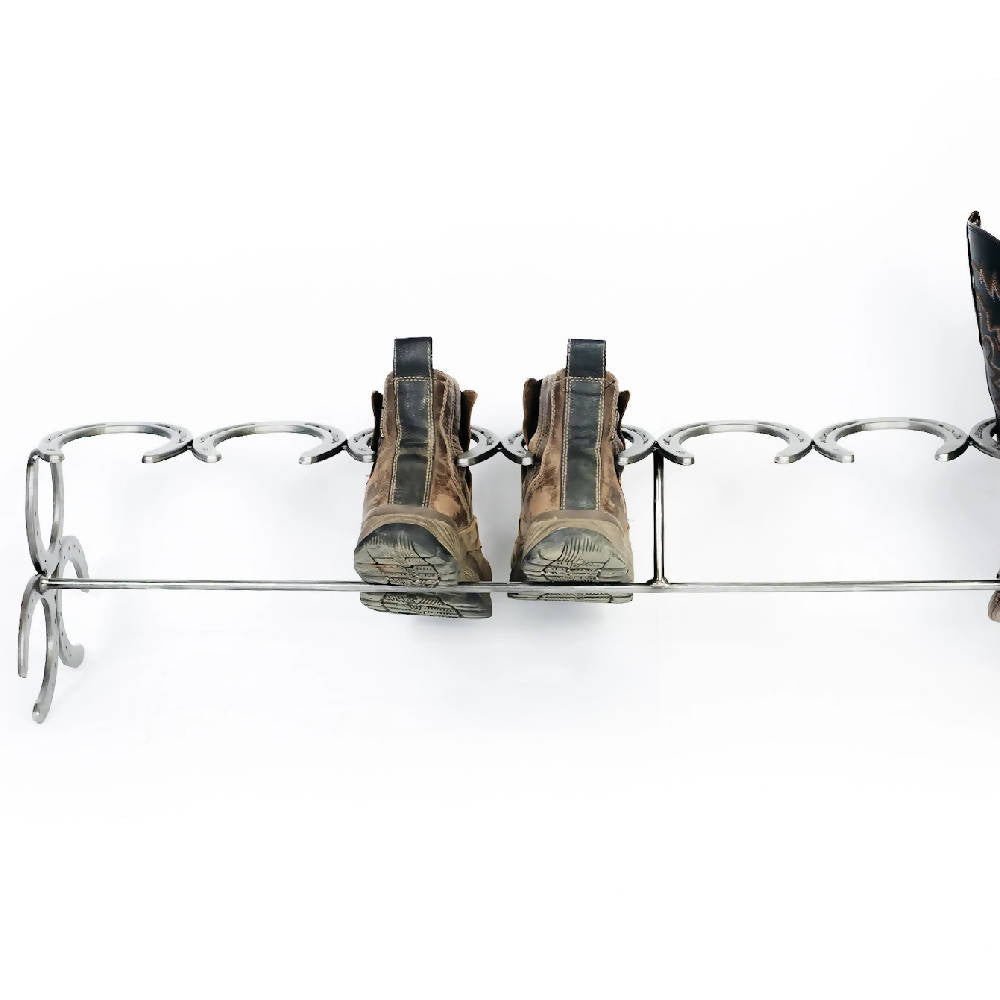 Rustic Horseshoe Boot Rack - 1, 2, 3, or 4 pairs – usastrong.IO