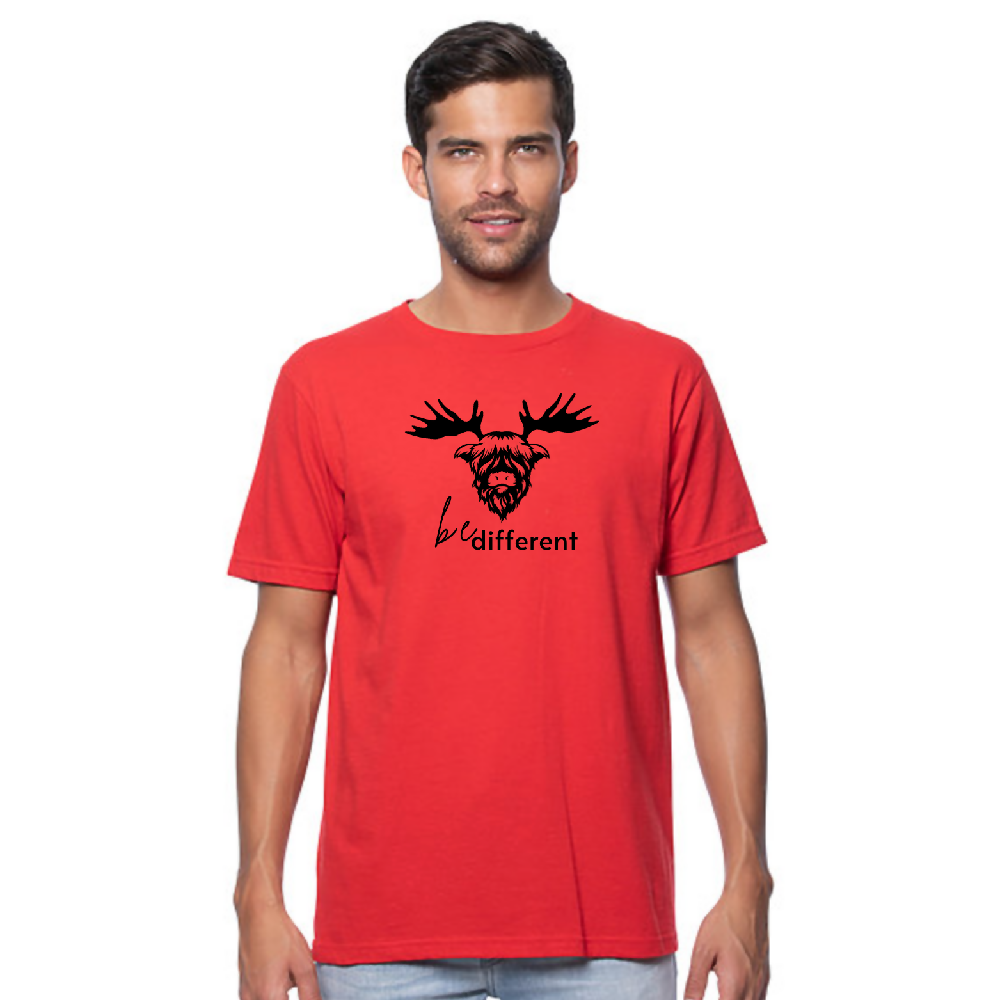 
                  
                    Load image into Gallery viewer, Be Different mens tee RED
                  
                