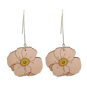 
                  
                    Load image into Gallery viewer, Pink Poppy Earrings Large
                  
                