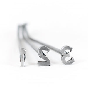 
                  
                    Load image into Gallery viewer, 0-9 Number Branding Irons - 1&amp;quot; Tall - 10 Numbers - Custom Cowboy Monogram - The Heritage Forge
                  
                