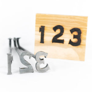 
                  
                    Load image into Gallery viewer, 0-9 Number Branding Irons - 2&amp;quot; Tall - 10 Numbers - Custom Cowboy Monogram - The Heritage Forge
                  
                