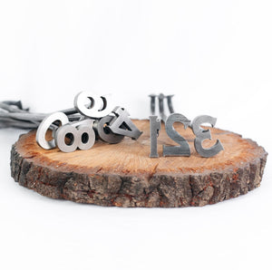 
                  
                    Load image into Gallery viewer, 0-9 Number Branding Irons - 2&amp;quot; Tall - 10 Numbers - Custom Cowboy Monogram - The Heritage Forge
                  
                