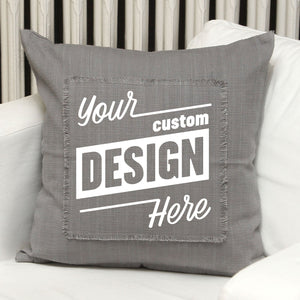 
                  
                    Load image into Gallery viewer, Custom Design / Natural or Grey Pillow Cover
                  
                