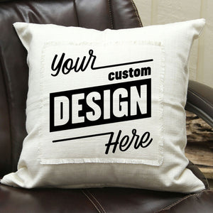 
                  
                    Load image into Gallery viewer, Custom Design / Natural or Grey Pillow Cover
                  
                