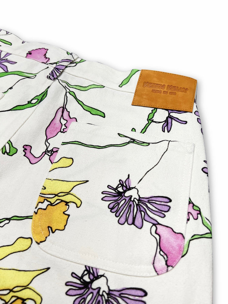
                  
                    Load image into Gallery viewer, Flower Bouquet Canvas Shorts
                  
                