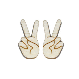 
                  
                    Load image into Gallery viewer, Peace Sign Studs
                  
                