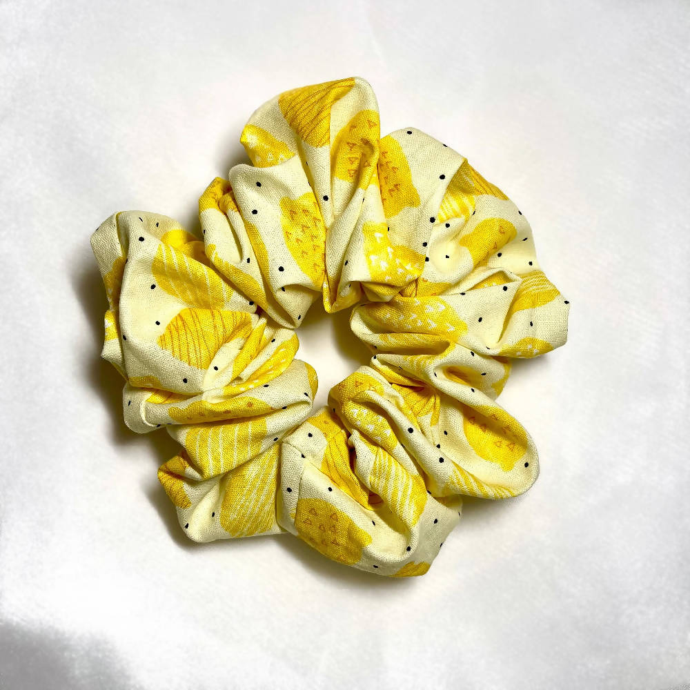 Lemons Hair Scrunchie