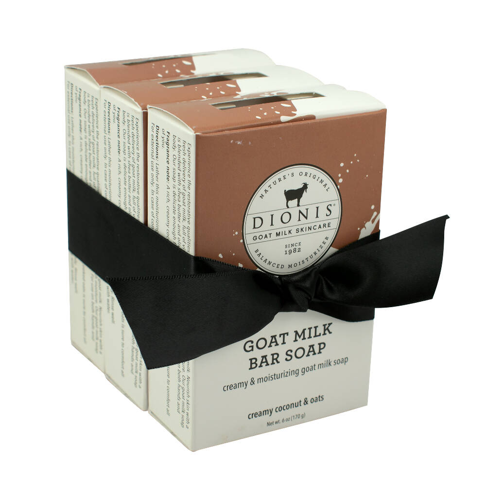 Dionis Creamy Coconut & Oats Goat Milk Bar Soap Bundle