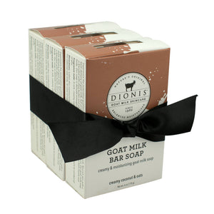 
                  
                    Load image into Gallery viewer, Dionis Creamy Coconut &amp;amp; Oats Goat Milk Bar Soap Bundle
                  
                