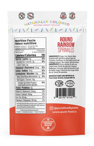 
                  
                    Load image into Gallery viewer, a bag of rainbow rainbow sprinkles on a white background
                  
                