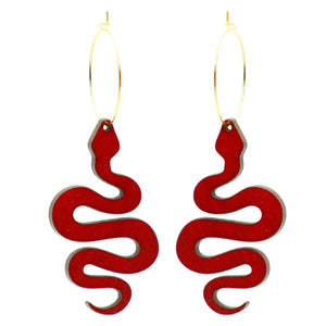 
                  
                    Load image into Gallery viewer, Coral Snake Hoops
                  
                