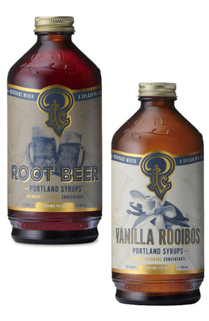
                  
                    Load image into Gallery viewer, Root Beer and Vanilla Rooibos Syrup SET/2
                  
                